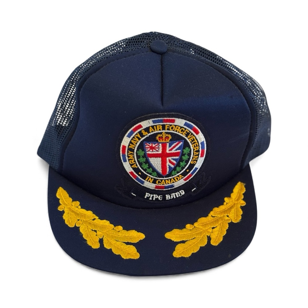 Vintage Canadian Veterans Pipeband‎ Trucker Hat